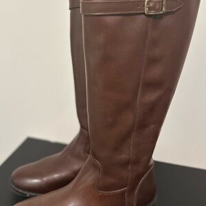 Italian Shoemakers Brown Over the Knee Boots